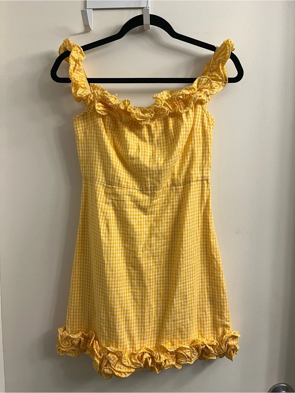 Lovers + Friends Dustin Gingham Mini Dress Small - Picture 3 of 13